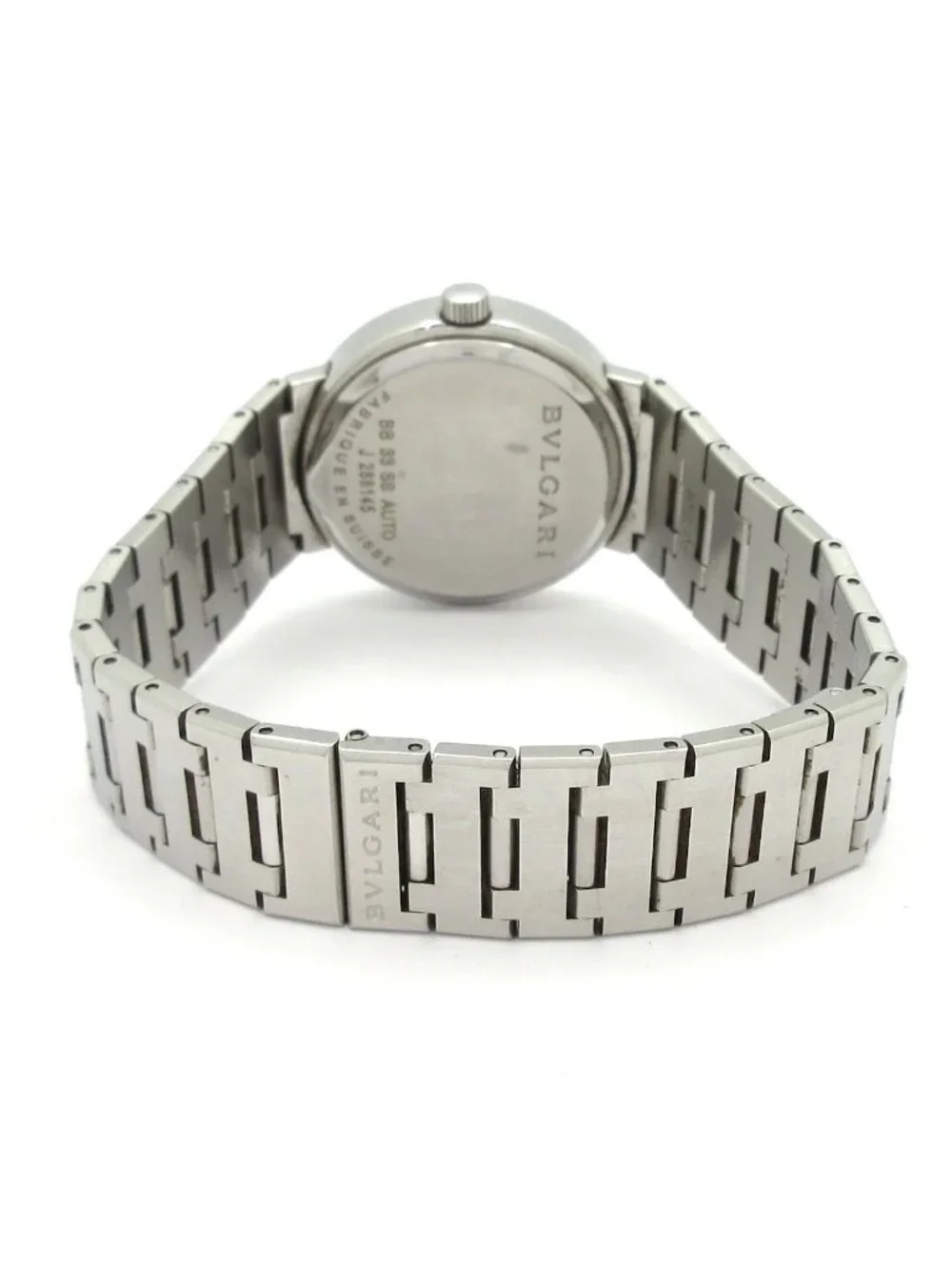 Bvlgari Watch Black Silver